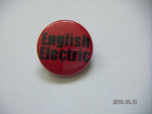English electric badge - english,