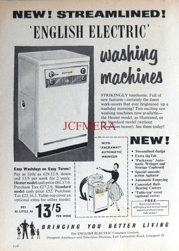 English electric washing - 'english, electric'